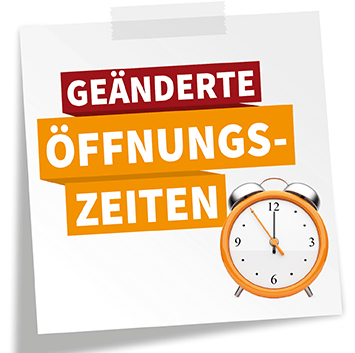 Geänderte Öffnungszeiten BürkKauffmann